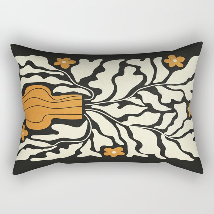 Golden Vase 02 | Summer Bloom: Matisse Night Edition Rectangular Pillow Gallery Image 1