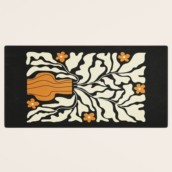 Golden Vase 02 | Summer Bloom: Matisse Night Edition Desk Mat Gallery Image 3