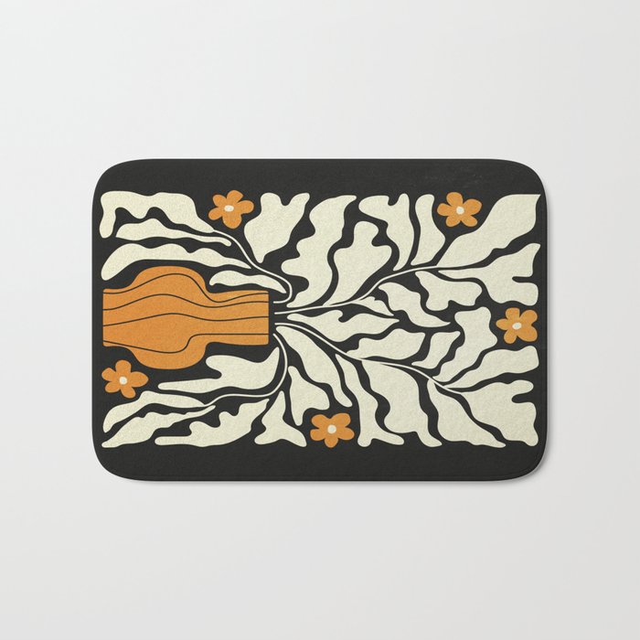 Golden Vase 02 | Summer Bloom: Matisse Night Edition Bath Mat Gallery Image 1