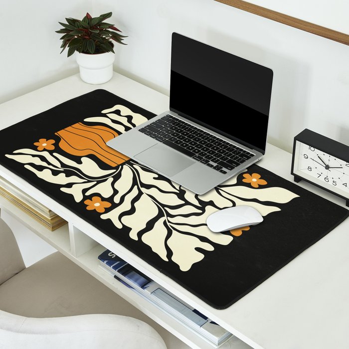 Golden Vase 02 | Summer Bloom: Matisse Night Edition Desk Mat Gallery Image 2