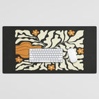Golden Vase 02 | Summer Bloom: Matisse Night Edition Desk Mat Gallery Image 1