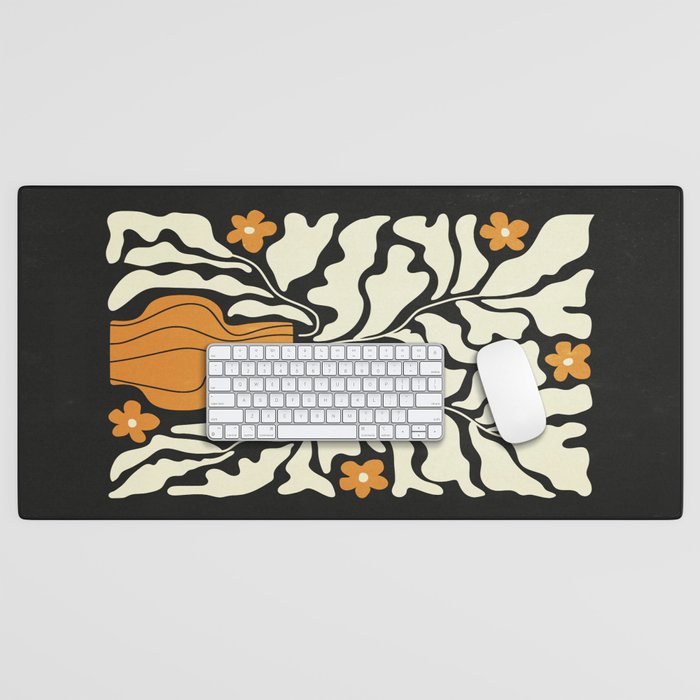 Golden Vase 02 | Summer Bloom: Matisse Night Edition Desk Mat Gallery Image 1