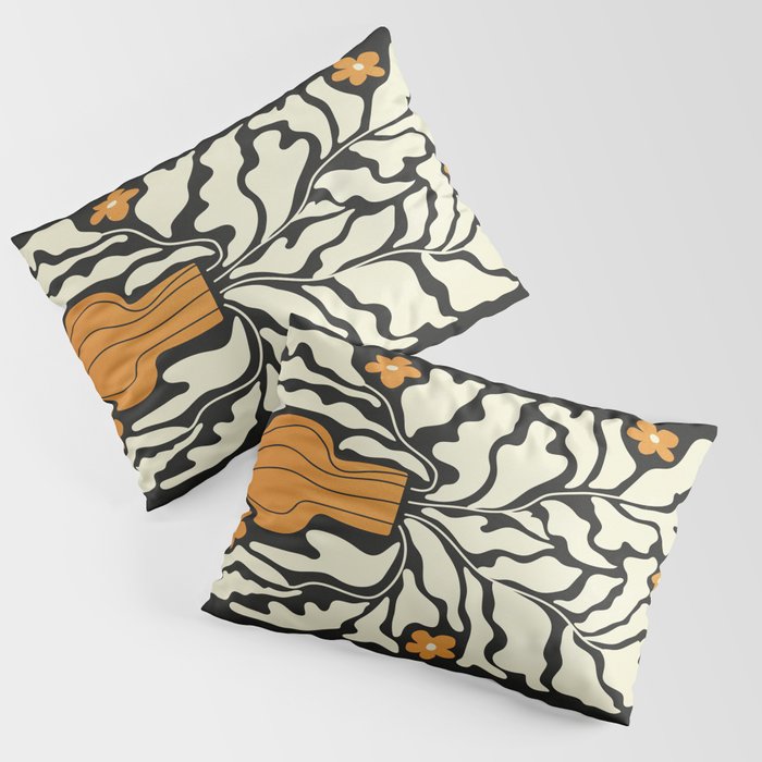 Golden Vase 02 | Summer Bloom: Matisse Night Edition Pillow Sham Gallery Image 1