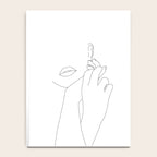 Minimalist face illustration - Fleur Notebook Gallery Image 4