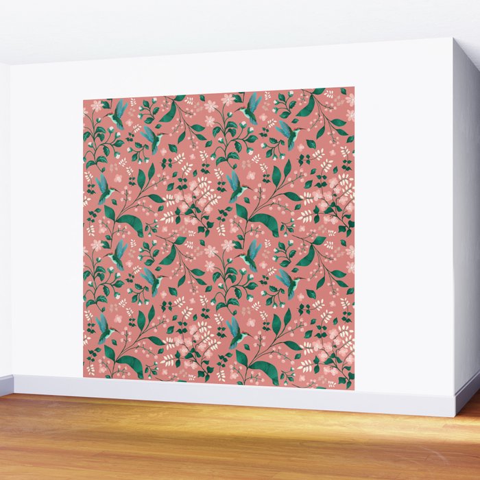 Hummingbird Garden III Wall Mural Gallery Image 2