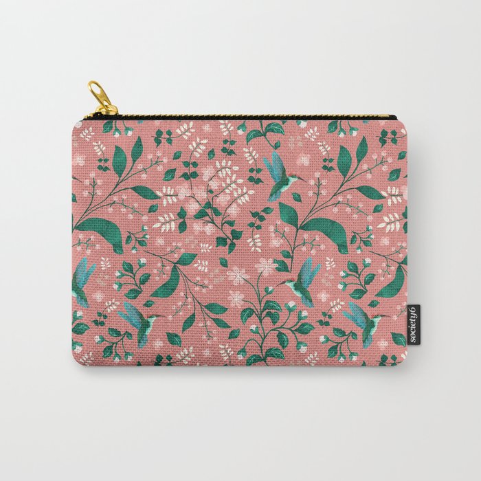 Hummingbird Garden III Carry All Pouch Gallery Image 1