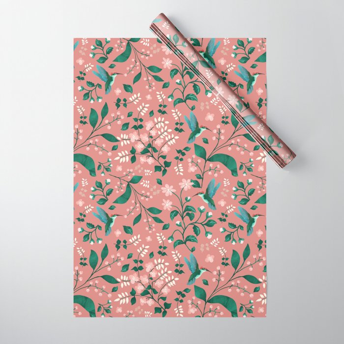 Hummingbird Garden III Wrapping Paper Gallery Image 1