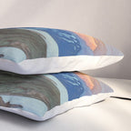 Japan Alps Vintage Beautiful Japanese Woodblock Print Hiroshi Yoshida Landscape Pillow Sham Gallery Image 3
