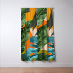 Abstract Tropical Art 15 Window Curtain Gallery Image 3