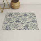 Mythical Sea Creatures Toile de Jouy Rug Gallery Image 1