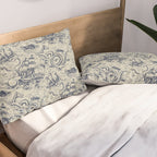 Mythical Sea Creatures Toile de Jouy Pillow Sham Gallery Image 2