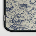 Mythical Sea Creatures Toile de Jouy Laptop Sleeve Gallery Image 3