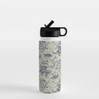 Mythical Sea Creatures Toile de Jouy Water Bottle Gallery Image 1