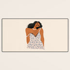 Woman In A Sundress Desk Mat Gallery Image 3