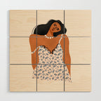 Woman In A Sundress Wood Wall Art Gallery Image 1