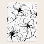Floral Expression Bold Drawing Poster Gallery Image 4
