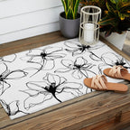 Floral Expression Bold Drawing Outdoor Rug Gallery Image 2