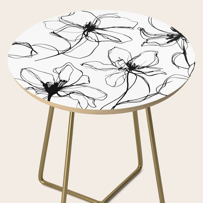 Floral Expression Bold Drawing Side Table Gallery Image 2