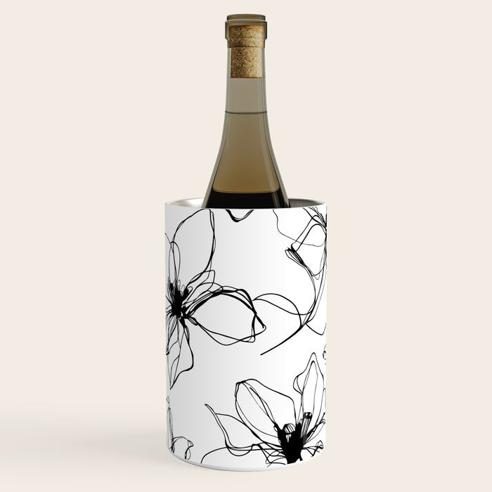 Floral Expression Bold Drawing Wine Chiller Gallery Image 2