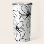 Floral Expression Bold Drawing Travel Mug Gallery Image 2