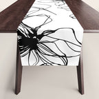 Floral Expression Bold Drawing Table Runner Gallery Image 1