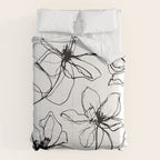 Floral Expression Bold Drawing Comforter Gallery Image 6