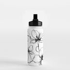 Floral Expression Bold Drawing Water Bottle Gallery Image 2