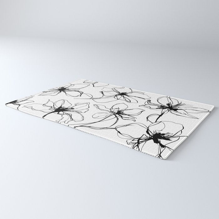 Floral Expression Bold Drawing Rug Gallery Image 3