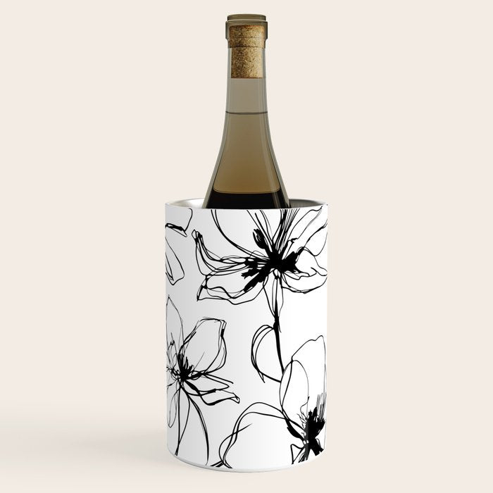 Floral Expression Bold Drawing Wine Chiller Gallery Image 3