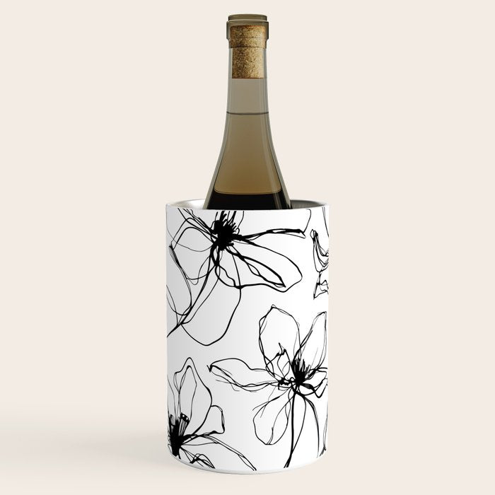 Floral Expression Bold Drawing Wine Chiller Gallery Image 1