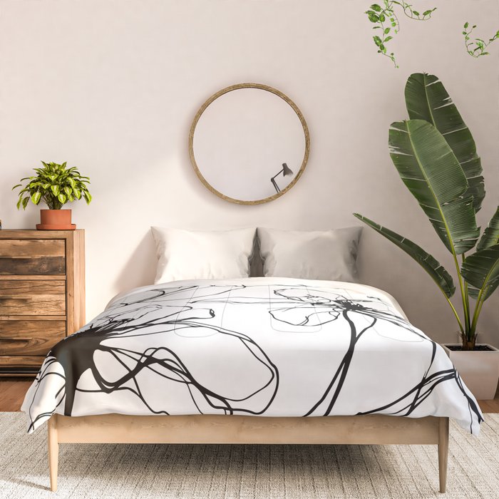 Floral Expression Bold Drawing Comforter Gallery Image 3