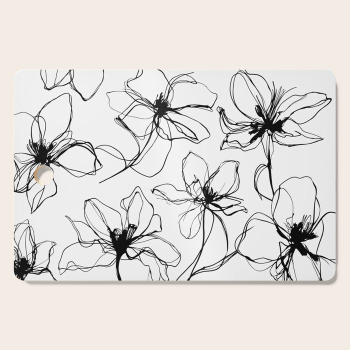 Floral Expression Bold Drawing Cutting Board Gallery Image 1