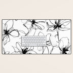 Floral Expression Bold Drawing Desk Mat Gallery Image 1