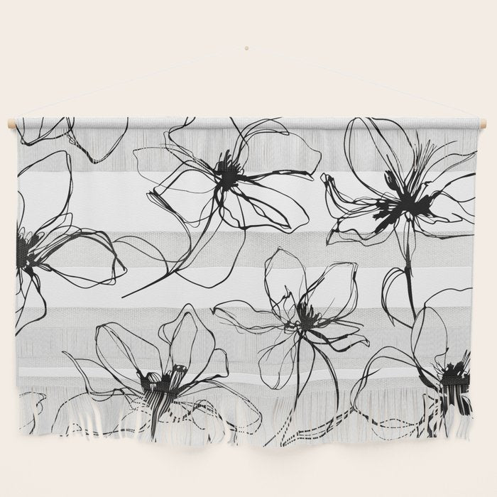 Floral Expression Bold Drawing Wall Hanging Gallery Image 1