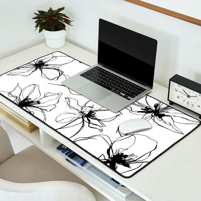 Floral Expression Bold Drawing Desk Mat Gallery Image 2