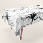 Floral Expression Bold Drawing Tablecloth Gallery Image 1