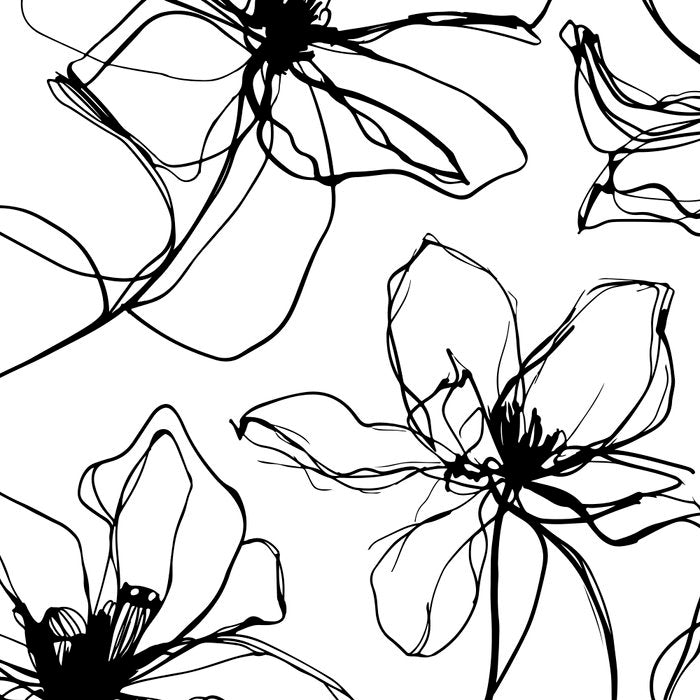 Floral Expression Bold Drawing Coffee Mug Gallery Image 2