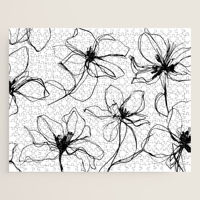 Floral Expression Bold Drawing Jigsaw Puzzle Gallery Image 1