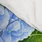 Blue hydrangea watercolor  Comforter Gallery Image 4