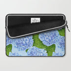 Blue hydrangea watercolor  Laptop Sleeve Gallery Image 2