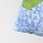 Blue hydrangea watercolor  Pillow Sham Gallery Image 4