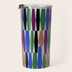 Playful Modern Geometric Shapes Travel Mug Gallery Image 3