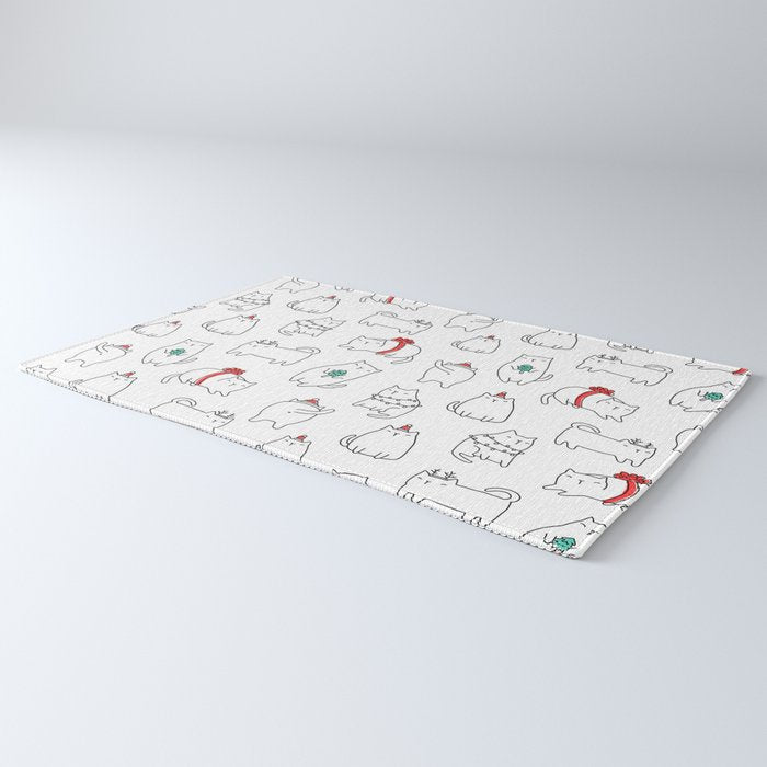 Fat Christmas cats Rug Gallery Image 3
