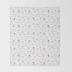Fat Christmas cats Throw Blanket Gallery Image 2