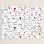 Fat Christmas cats Jigsaw Puzzle Gallery Image 1