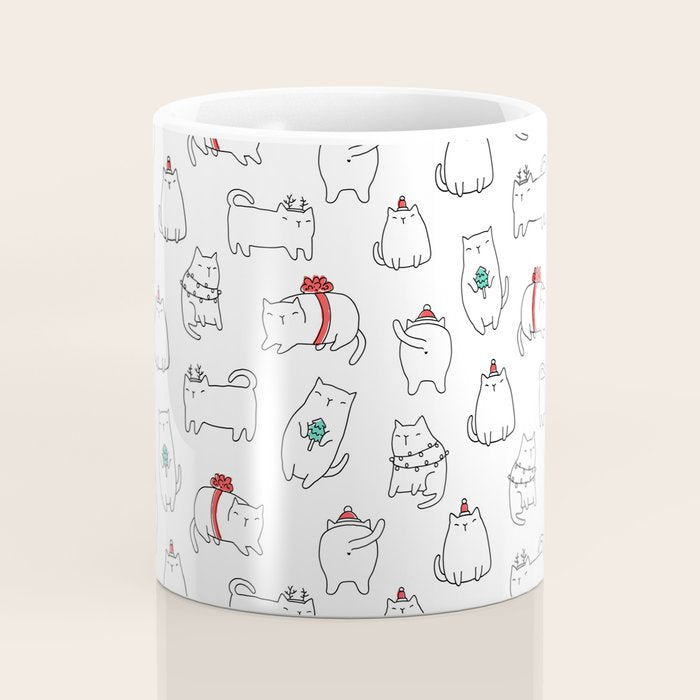 Fat Christmas cats Coffee Mug Gallery Image 4