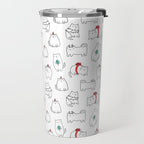 Fat Christmas cats Travel Mug Gallery Image 2