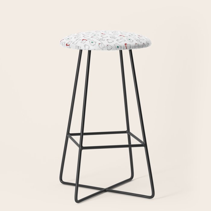 Fat Christmas cats Stool Gallery Image 1