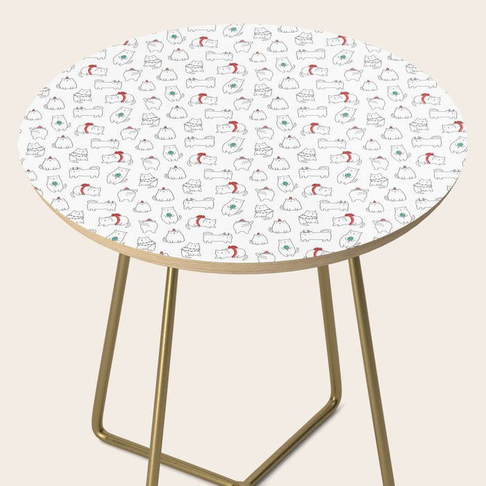 Fat Christmas cats Side Table Gallery Image 2