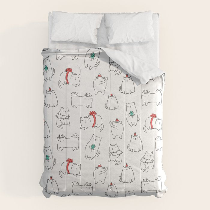 Fat Christmas cats Comforter Gallery Image 6